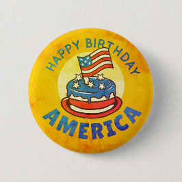 Funny Patriotic Gruß USA Land Button