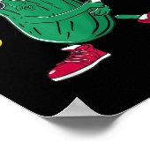 Funny Patriotic Pickle Spieler Pickleball G Poster (Ecke)
