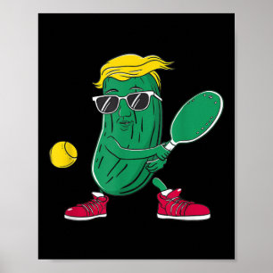 Funny Patriotic Pickle Spieler Pickleball G Poster