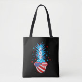 Funny Patriotic Pineaple Tasche (Vorderseite)