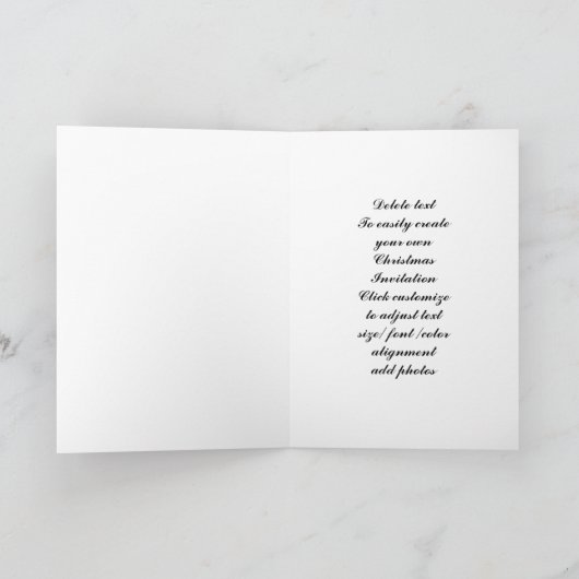 Funny patriotic Schneemann Weihnachts-Einladung Einladung (Innenseite)