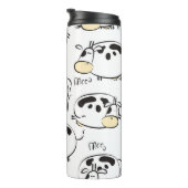 Funny pattern with childish animals. Vintage clip- Thermosbecher (Nach rechts gedreht)