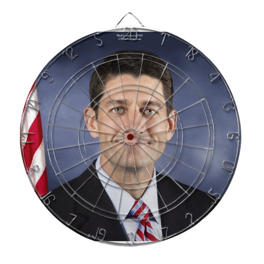 Funny Paul Ryan Dart Board von Rick London Dartscheibe (vorne)