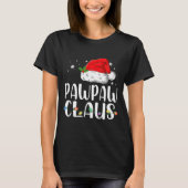 Funny Pawpaw Claus Christmas Pajamas Santa  T-Shirt (Vorderseite)