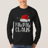 Funny Pawpaw Claus Christmas Pajamas Santa T-Shirt (Vorderseite)