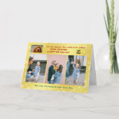 Funny Pawsitive Hunde Katze 4 Fotos Minimalistisch Karte (Vorderseite)