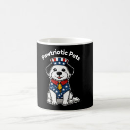Funny Pawtriotic Pets – USA FlagClassic Mug, 11 oz Kaffeetasse