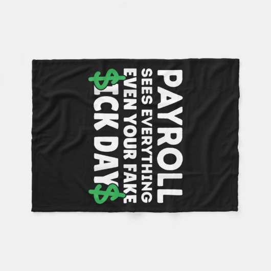 Funny Payroll sucht alles Lohnroll Spezialist Fleecedecke (Vorderseite (Horizontal))