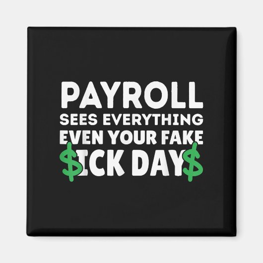 Funny Payroll sucht alles Lohnroll Spezialist Magnet (Vorne)