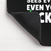 Funny Payroll sucht alles Lohnroll Spezialist Mousepad (Ecke)