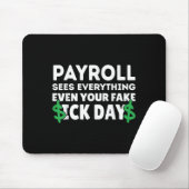 Funny Payroll sucht alles Lohnroll Spezialist Mousepad (Mit Mouse)