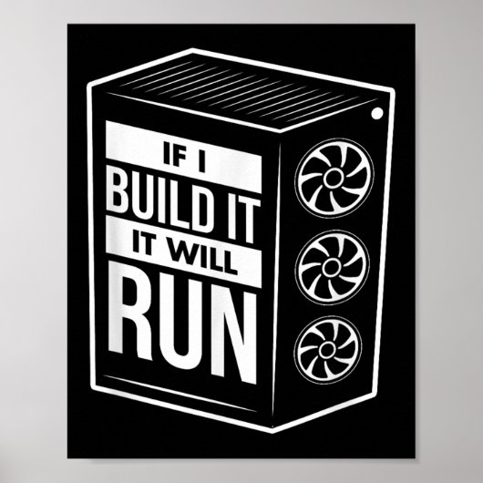 Funny PC Builder Shirt - Computer Builder & PC Poster (Vorne)