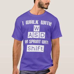Funny PC Video Gamer WASD Gaming T-Shirt
