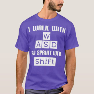 Funny PC Video Gamer WASD Gaming T-Shirt