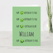 Funny Pea Custom Geburtstag Karte (Vorderseite)