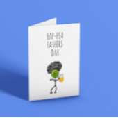 Funny Pea Fathers Day Karte