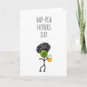 Funny Pea Fathers Day Karte (Vorderseite)