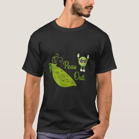 Funny Pea Shirt – Cute Veggie Graphic Tee (Vorderseite)