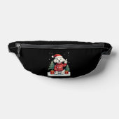 Funny Peace Hand Maltese Christmas Lights Womens M Bauchtasche (Ablage )