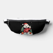 Funny Peace Hand Maltese Christmas Lights Womens M Bauchtasche (Ablage )