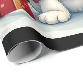 Funny Peace Hand Maltese Christmas Lights Womens M Geschenkpapier (Rolleneckpunkt)