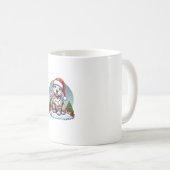 Funny Peace Hand Pitbuls Weihnachtsbeleuchtung Fra Kaffeetasse (VorderseiteRechts)
