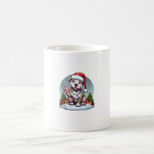 Funny Peace Hand Pitbuls Weihnachtsbeleuchtung Fra Kaffeetasse (Mittel)