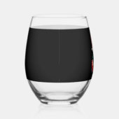 Funny Peace Hand Poodle Christmas Lights Womens Me Weinglas Ohne Stiel (Rechts)