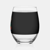 Funny Peace Hand Poodle Christmas Lights Womens Me Weinglas Ohne Stiel (Links)