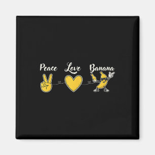 Funny Peace Liebe Banana für Frucht Lover und Fris Magnet