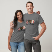 Funny Peace Liebe Baseball Mama Leopard Print T-Shirt (Unisex)