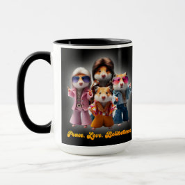 Funny Peace. Liebe. Knochenböden. Hamster Supergro Tasse