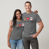 Funny Peace Liebe Llamas T-Shirt (Unisex)