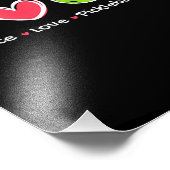 Funny Peace Liebe Pickleball Park/Garten Liebe Pic Fotodruck (Ecke)