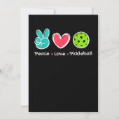 Funny Peace Liebe Pickleball Park/Garten Liebe Pic Save The Date (Vorderseite)