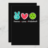 Funny Peace Liebe Pickleball Park/Garten Liebe Pic Save The Date (Vorne/Hinten)