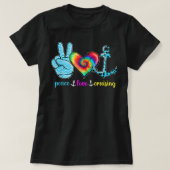 Funny Peace Love Cruising Sailing Cruise Tropical  T-Shirt (Design vorne)