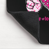 Funny Peace Love Workout Gym Lifting Gymer Valenti Mousepad (Ecke)