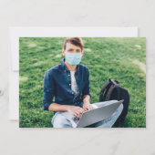 Funny Peace Out Class 2021 Foto Abschluss Ankündigung (Rückseite)