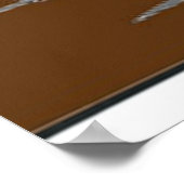 Funny Peach Cobbler Rick London Poster (Ecke)