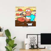 Funny Peach Cobbler Rick London Poster (Heimbüro)