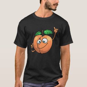 Funny Peach Designs für Männer Frauen peach tanzen T-Shirt