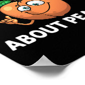 Funny Peach for Men Dance Peach Frucht Liebe Poster (Ecke)