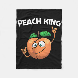 Funny Peach for Men Vater Tanzen Pfirsichobst Love Fleecedecke