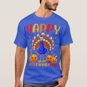 Funny Peacock Bird Lover Happy Peacock HalloDanke T-Shirt