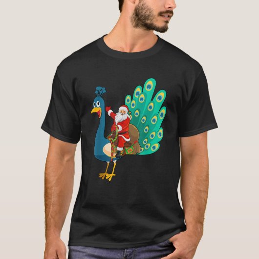 Funny Peacock Bird Ristorante da Valentino T-Shirt (Vorderseite)