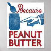 Funny Peanut Butter Poster Vintag (Vorne)
