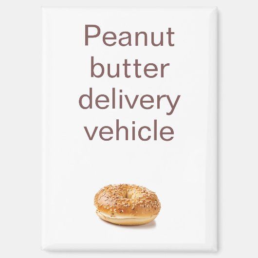 Funny Peanut Butter Refrigerator Magnet (Vorderseite)