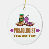 Funny Peanut Butter und Gelee Keramikornament (Links)