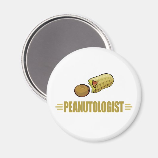 Funny Peanut Magnet (Vorderseite/Rückseite)